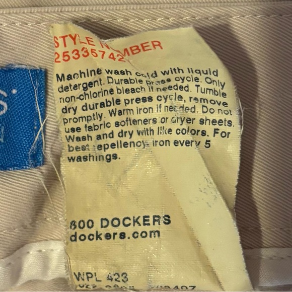 Dockers Metro Trouser Pant Khaki Tan Women’s Size 8 Long - Picture 12 of 12